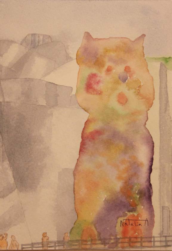 15- 18- 16x23cm. Fragmento de Puppy y Guggenheim Bilbao