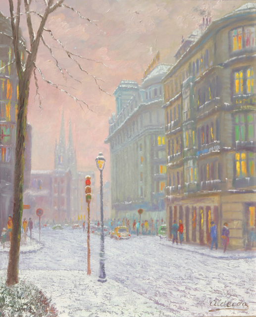 11 La residencia- Bilbao 61x50cm.