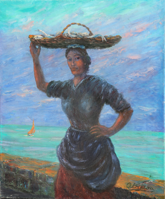 12 Pescadera 55x46cm.