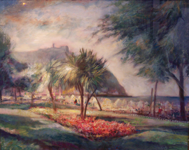015 Jardines de Ondarreta 81x65cm. Oleo sobre lienzo