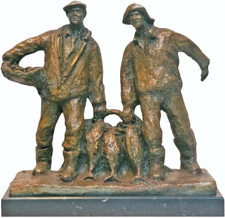 16- Atuneros con cesto  27x26cm.