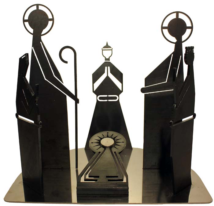 04 Belen- acero corten  30x22x30 cm.