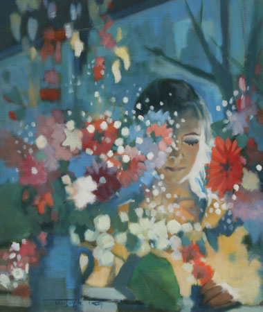 46x55 Flores y cara