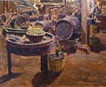 12 Bodega con manzanas 46x38cm.